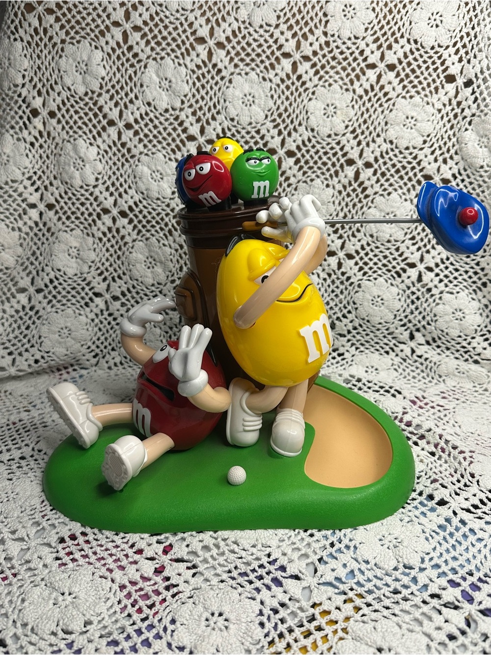 Vintage 1999 M&M's Mulligan-Ville Golfing Candy Dispenser
